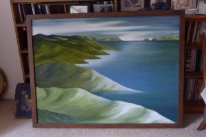 Northland Green 2 Oli on canvas 100 x 150 cm